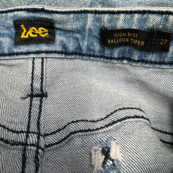 NWT LEE Vintage Modern Lady Balloon Taper Jeans Rosewater 27 - Picture 9 of 10